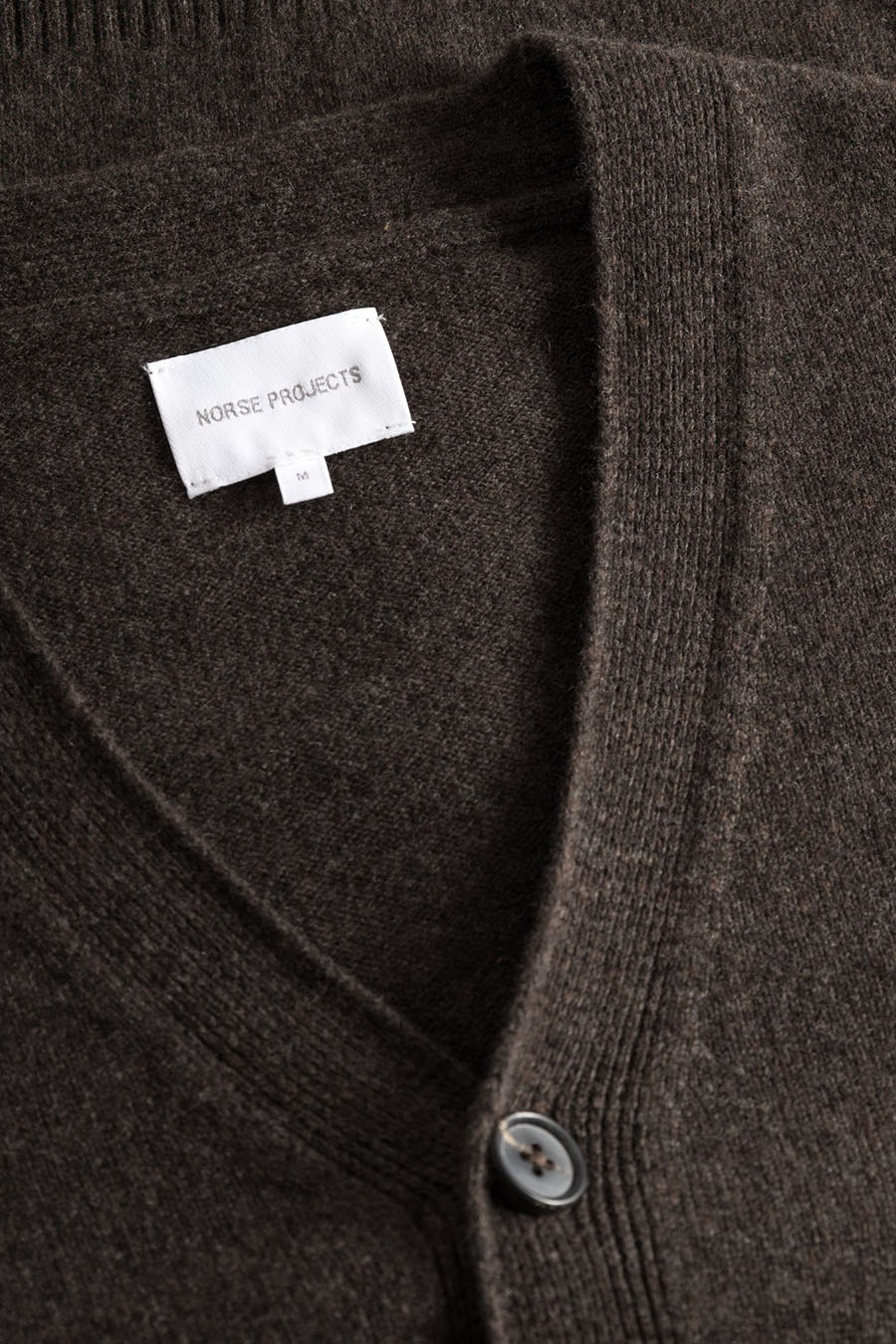 Norse Standard Merino Lambswool Cardigan - Heathland Brown - Image 3