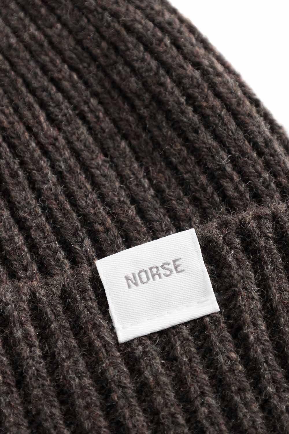 Norse Standard Merino Lambswool Beanie - Heathland Brown - Image 2
