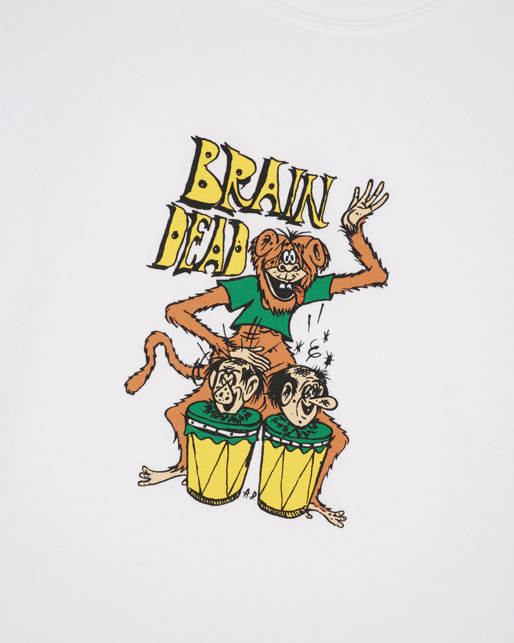 Bongo Brain T-shirt - White - Image 3
