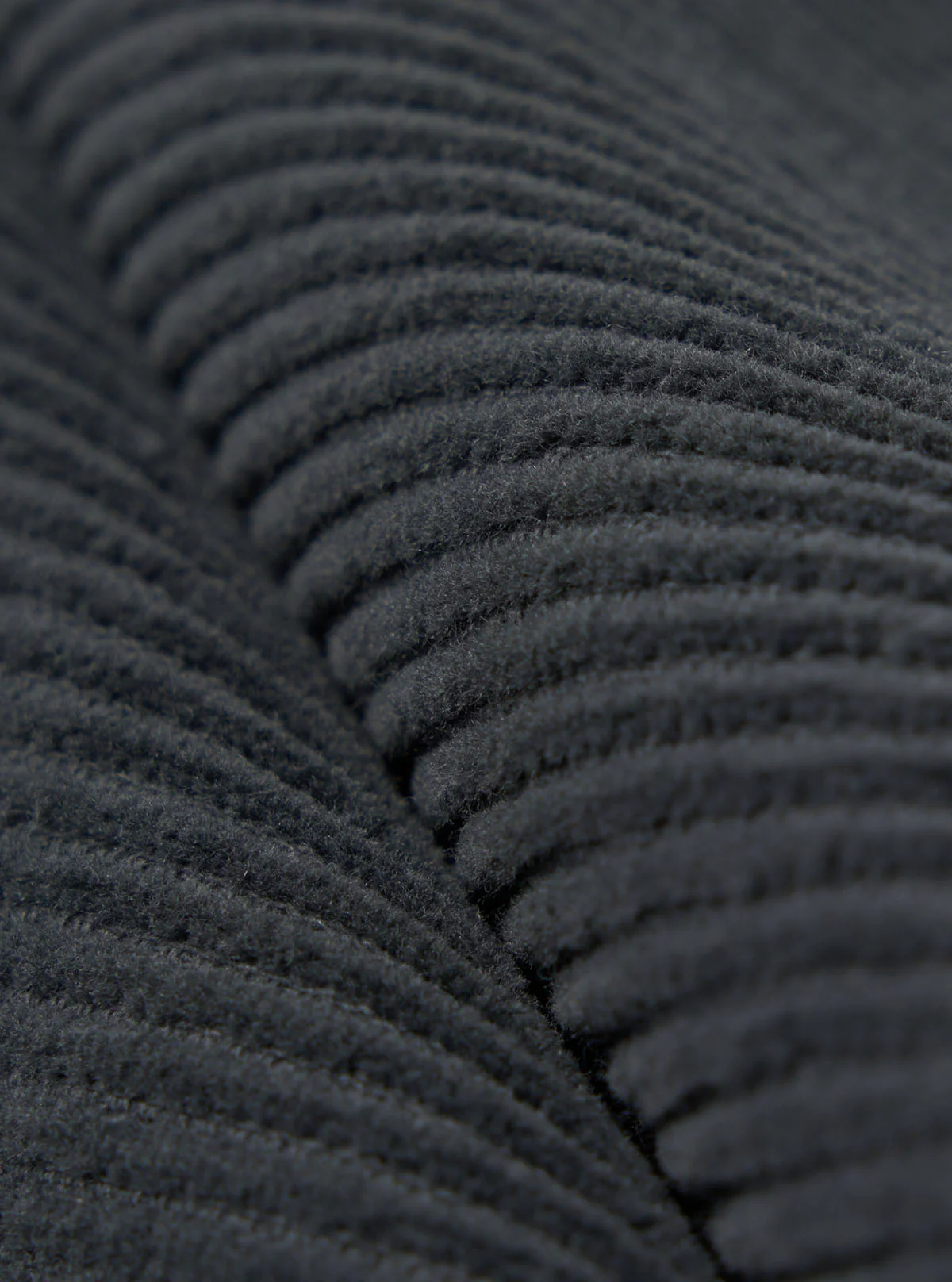 Pleated Track Pant Cord - Charcoal - Image 3
