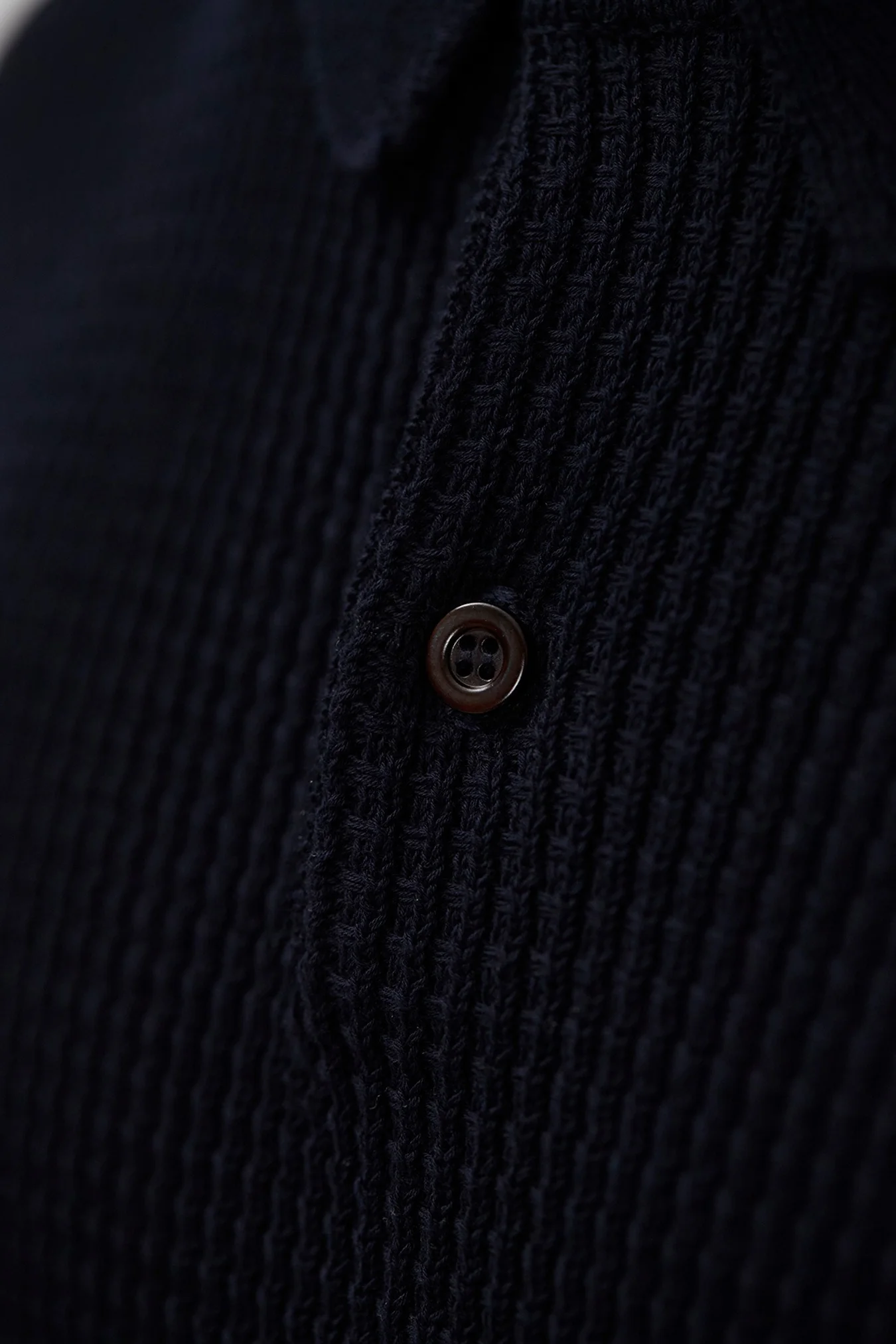 Anholt Cotton Crepe Polo - Dark Navy - Image 6