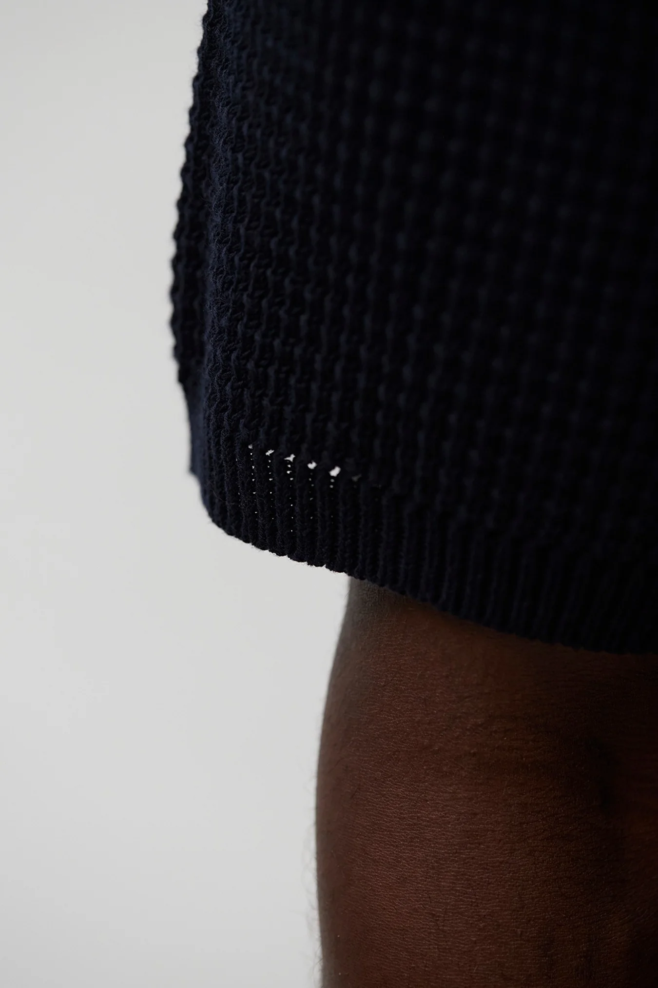 Anholt Cotton Crepe Polo - Dark Navy - Image 7