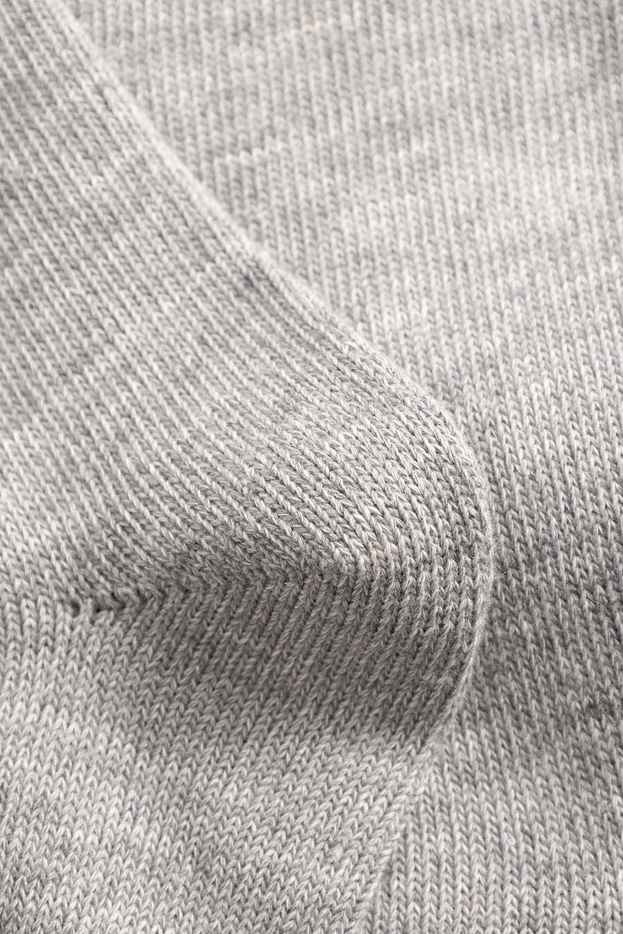 Bykle Heavy Cotton Twist Sock - Light Grey Melange - Image 4