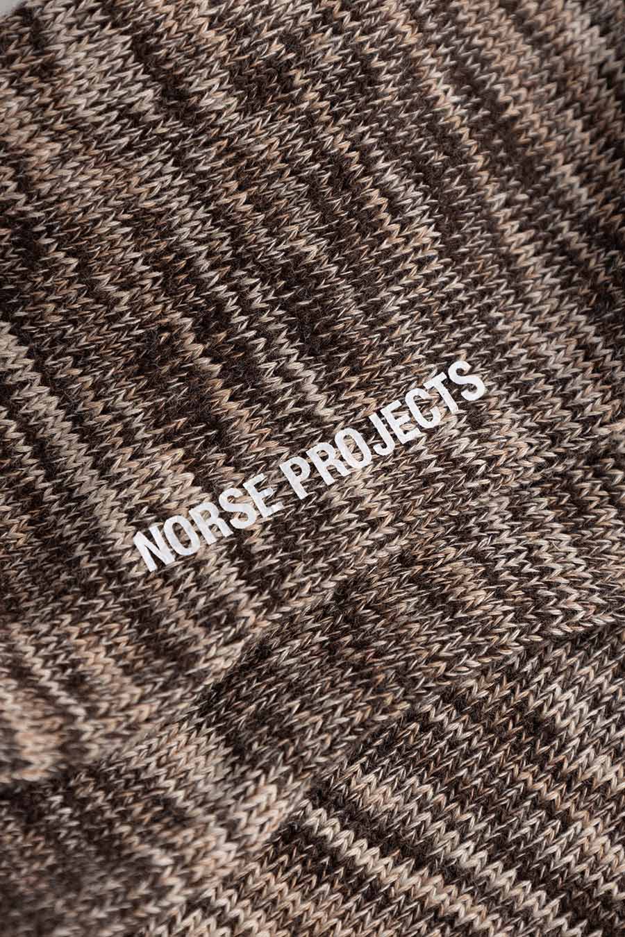 Bykle Heavy Cotton Twist Sock - Seal Brown - Image 3