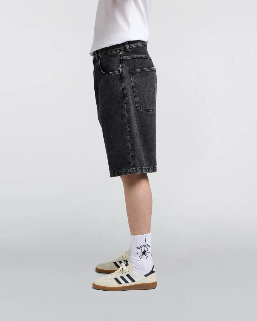 Worker Short - Black (matt wash) - Image 4
