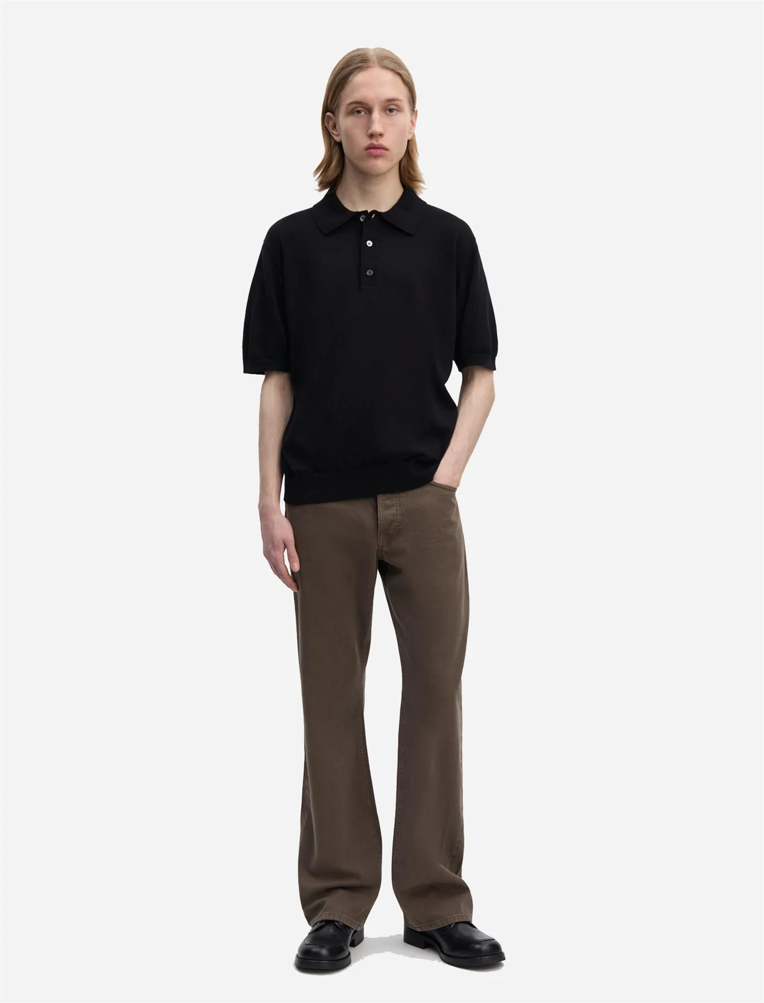Another Polo SS Shirt 3.0, - Black - Image 5