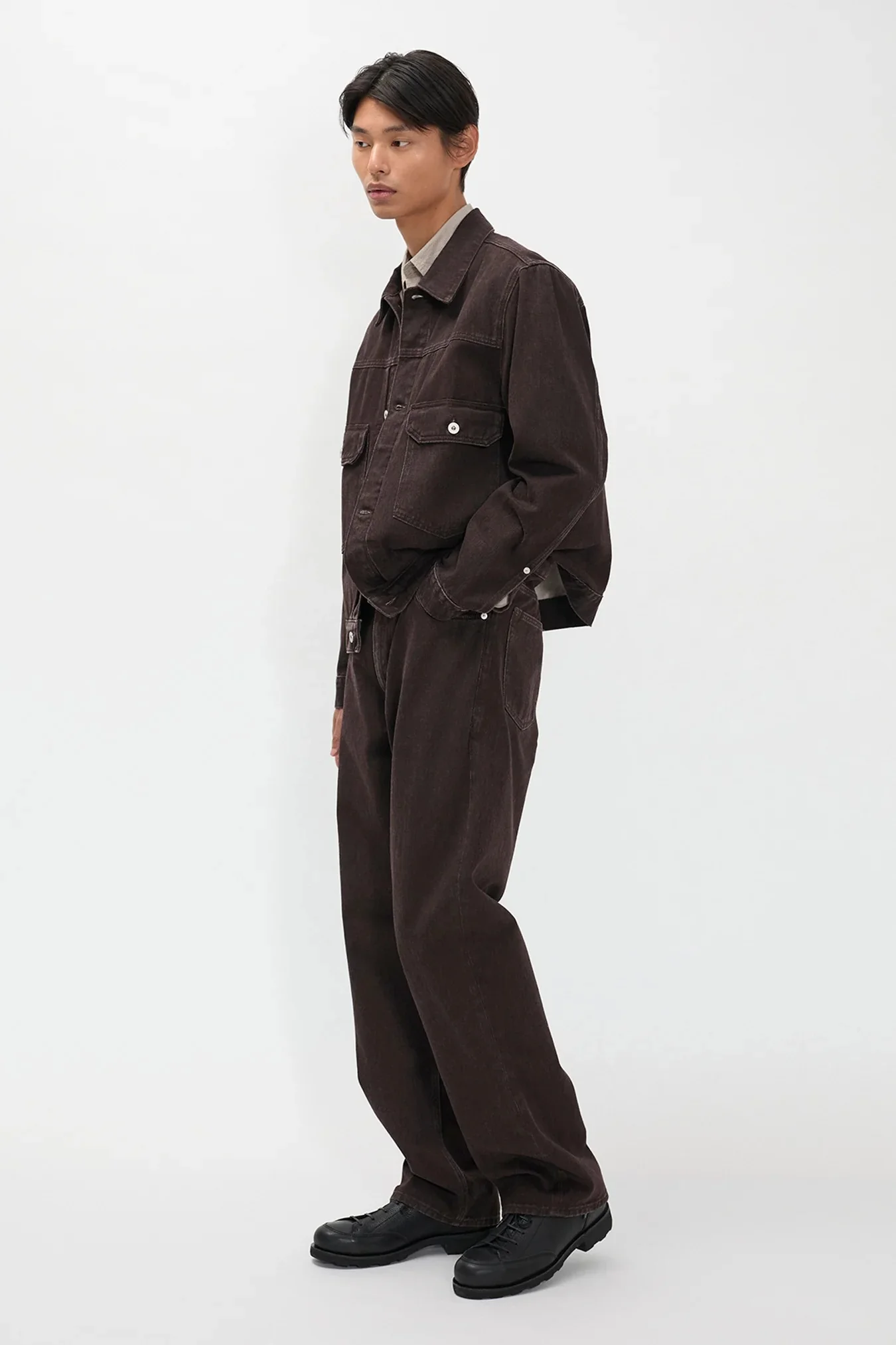 Korshavn Relaxed 5 Pocket Resist Dyed Twill - Shale - Image 5