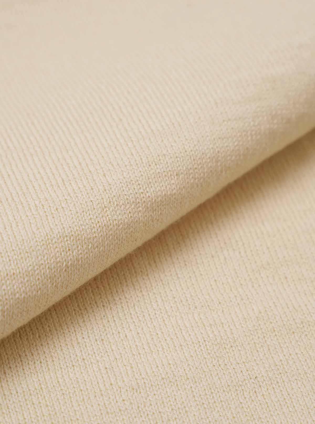 Woolcot Bio S/S Pullover Knit Shirt II - Ecru - Image 3