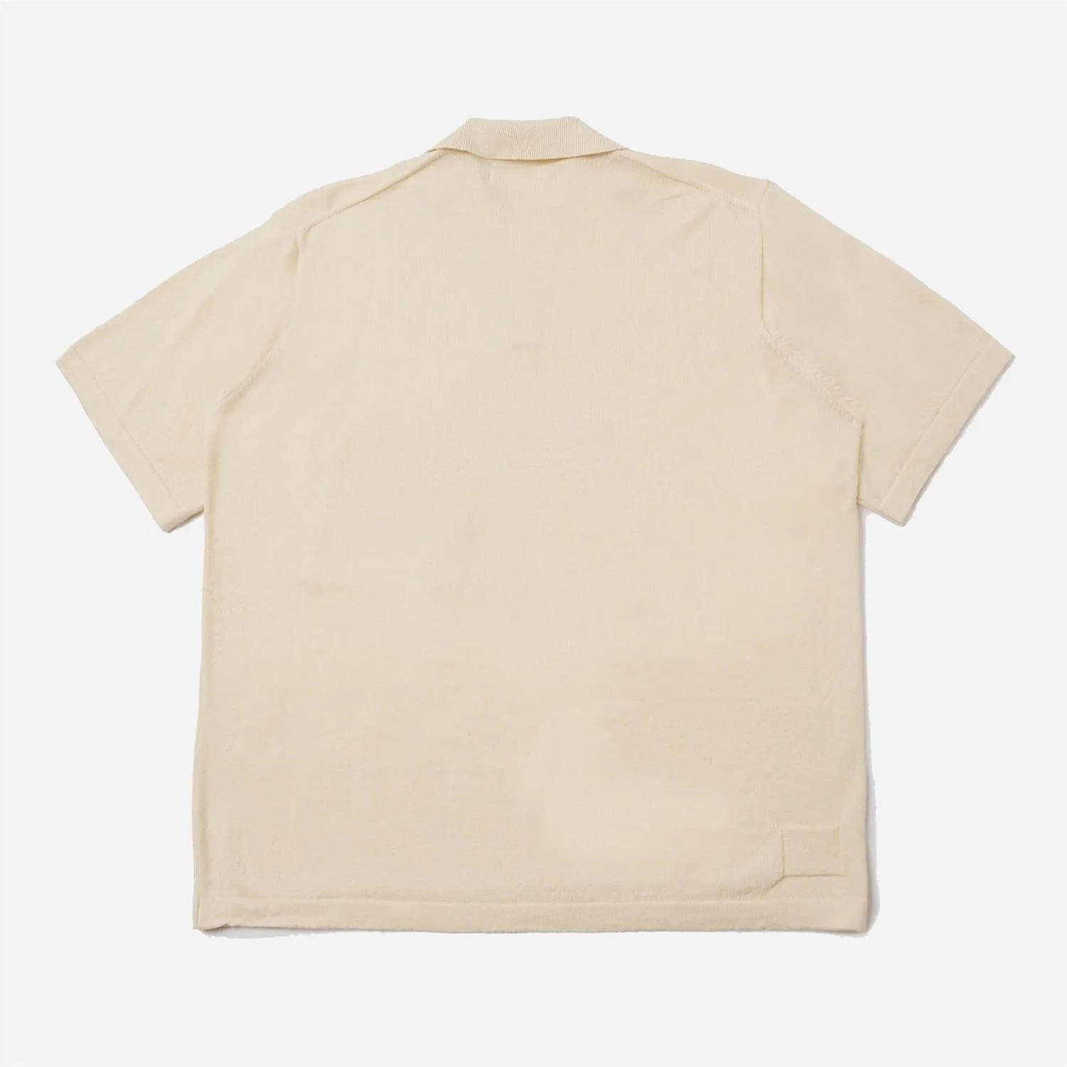 Woolcot Bio S/S Pullover Knit Shirt II - Ecru - Image 4