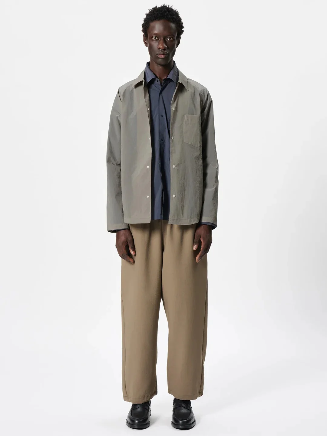 Sheer Nylon Wind Shirt - Arid Beige - Image 3