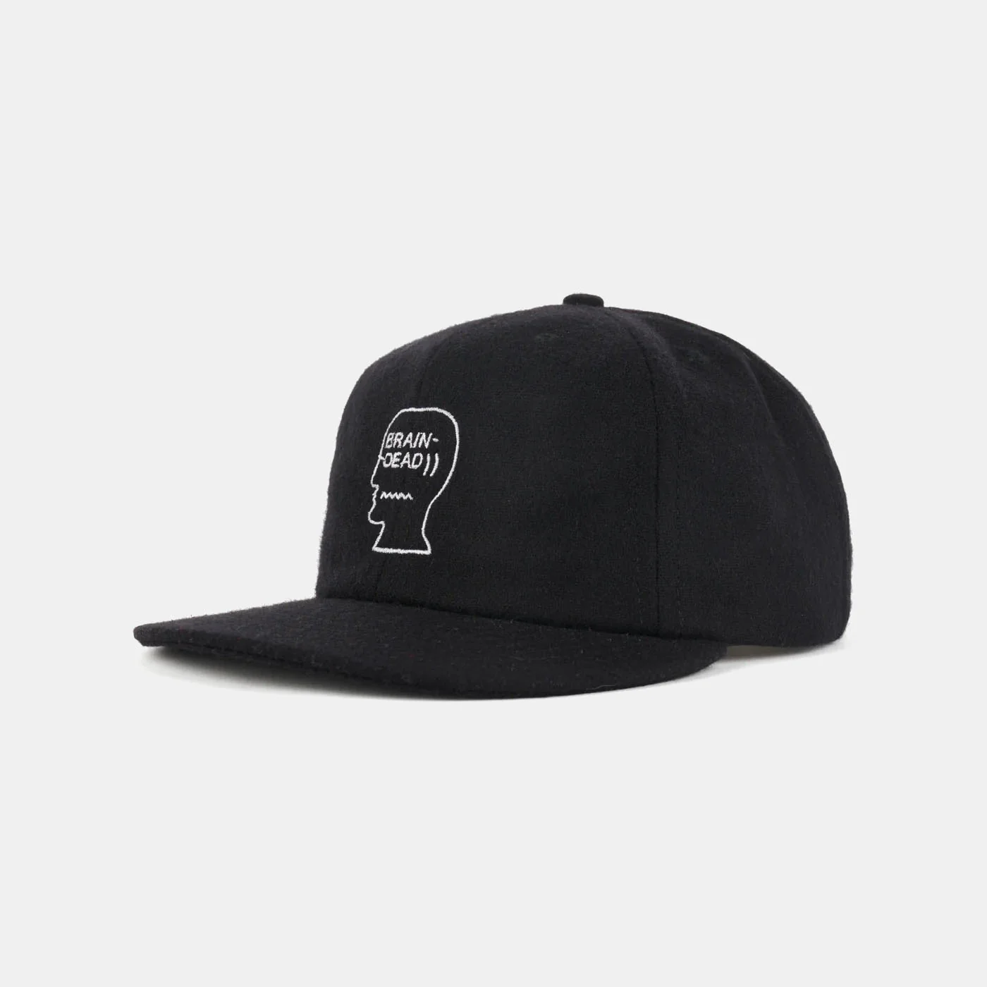Flannel Classic Logohead 6 Panel Hat - Black - Image 3