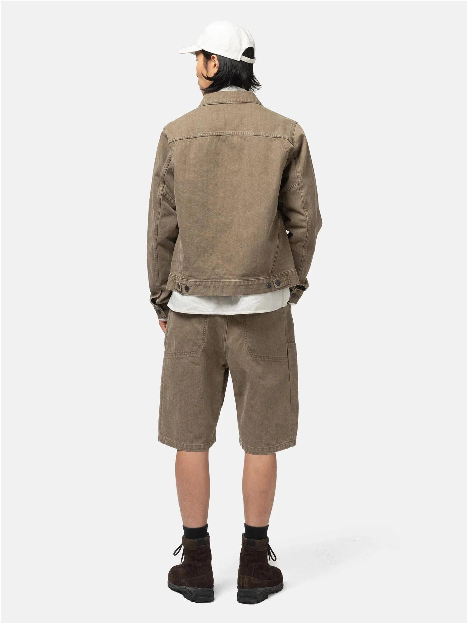 Rig Jacket Bio Wash Cotton Denim - Taupe - Image 7