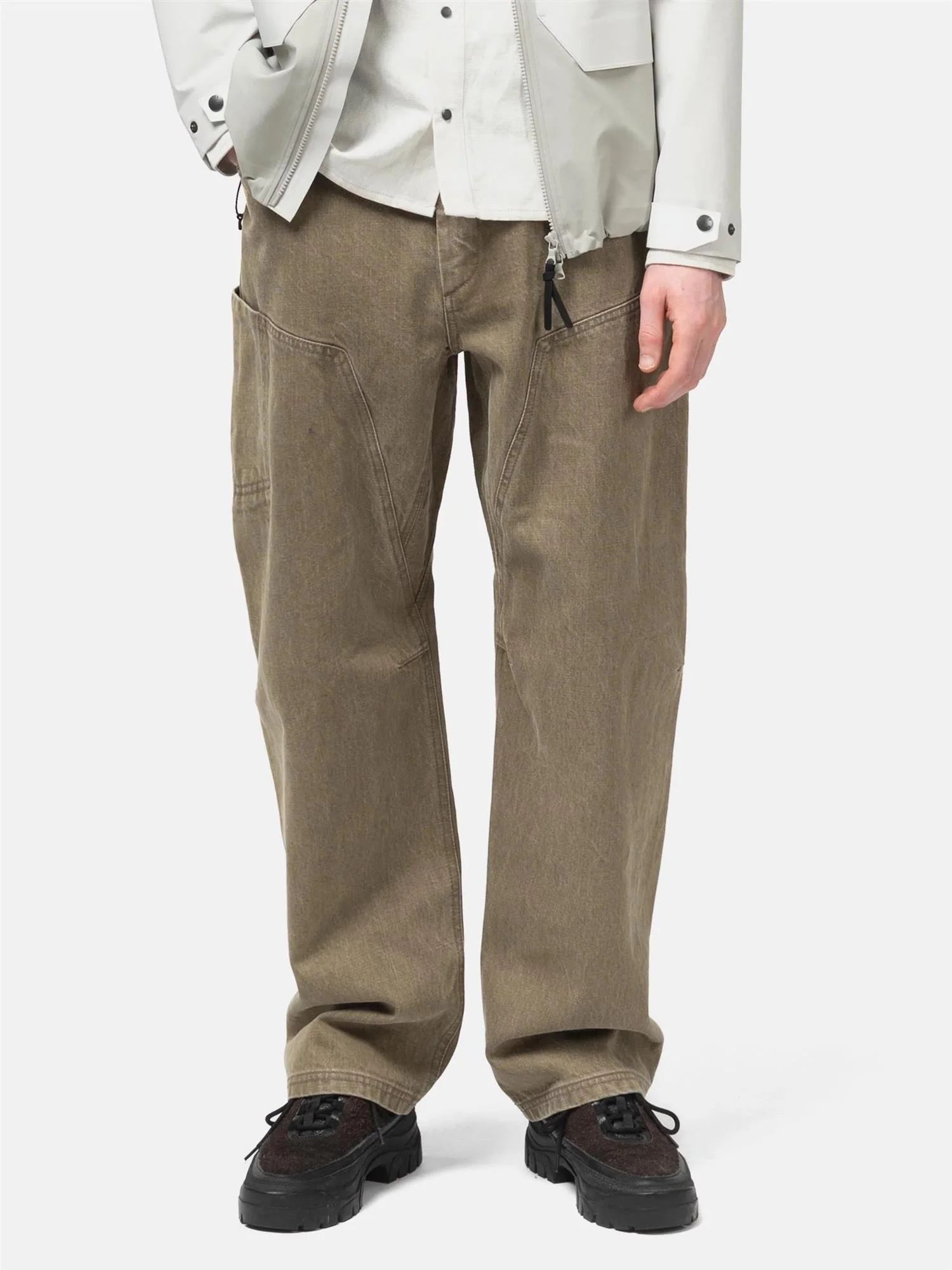 Rig Pant Bio Wash Cotton Denim - Taupe - Image 3