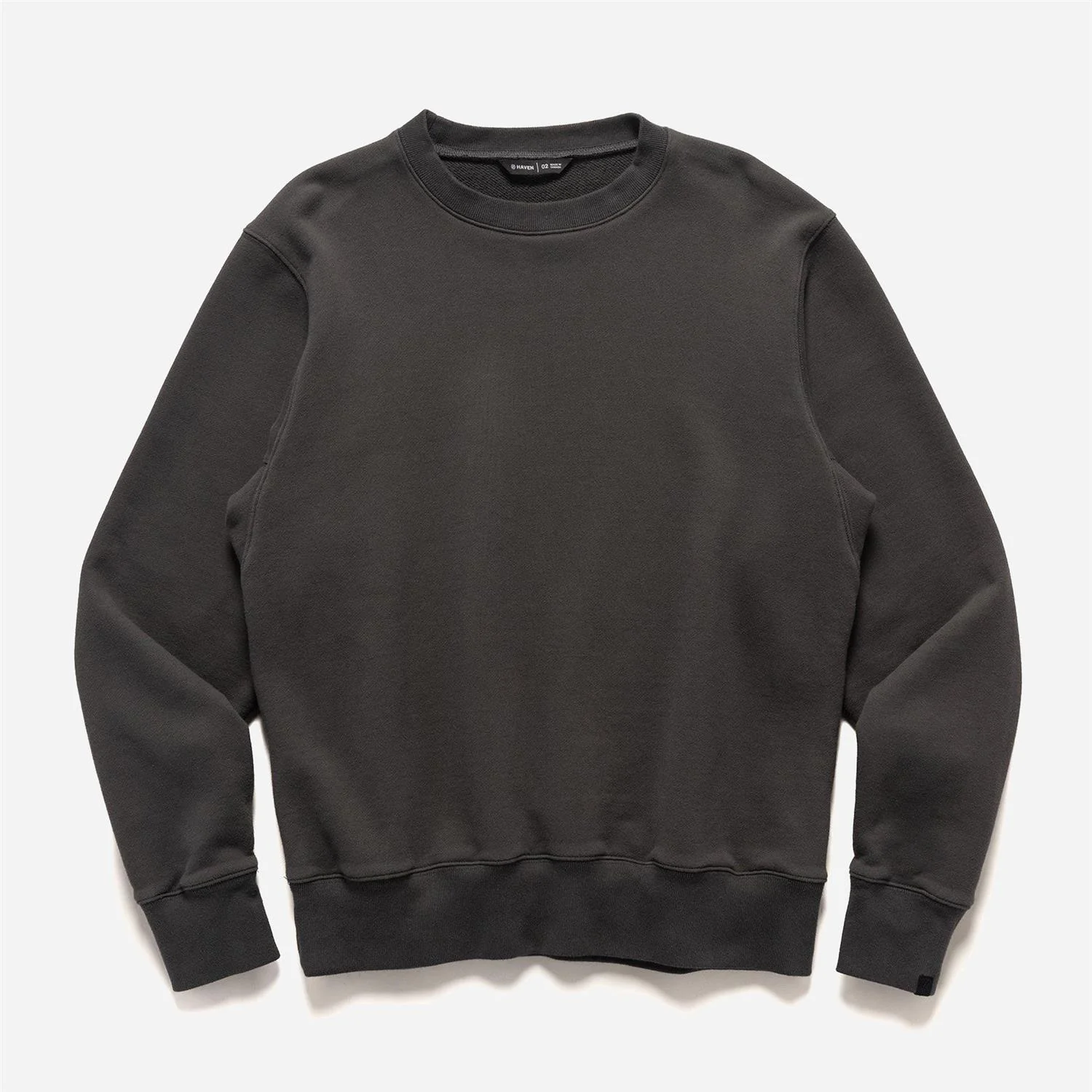 Excel Crewneck - Azuma Urake Cotton French Terry - Graphite - Image 4