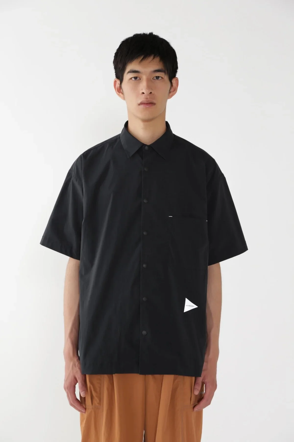 UV cut stretch SS shirt - black - Image 2