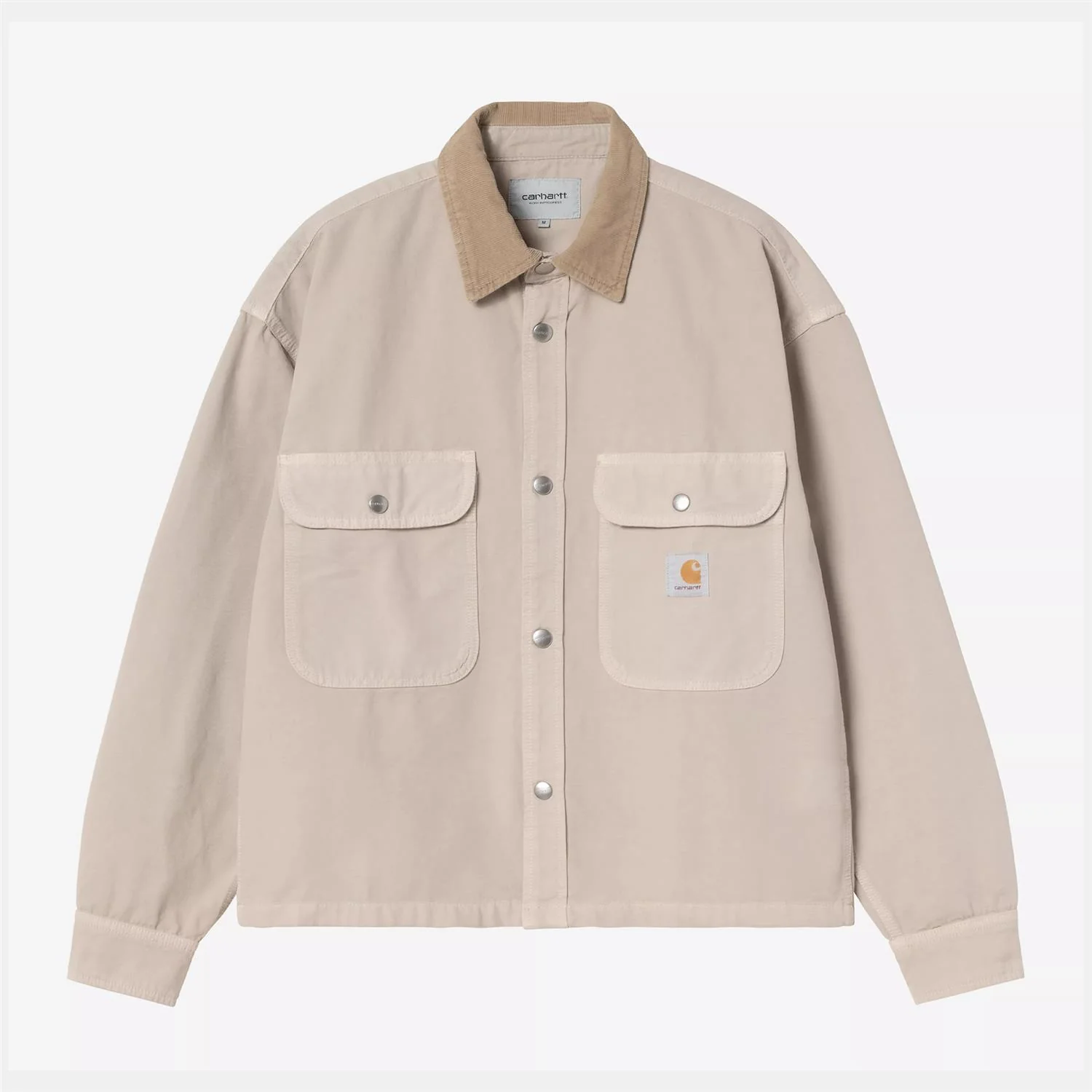 Prescott Shirt Jacket - String/leather (garment dyed)