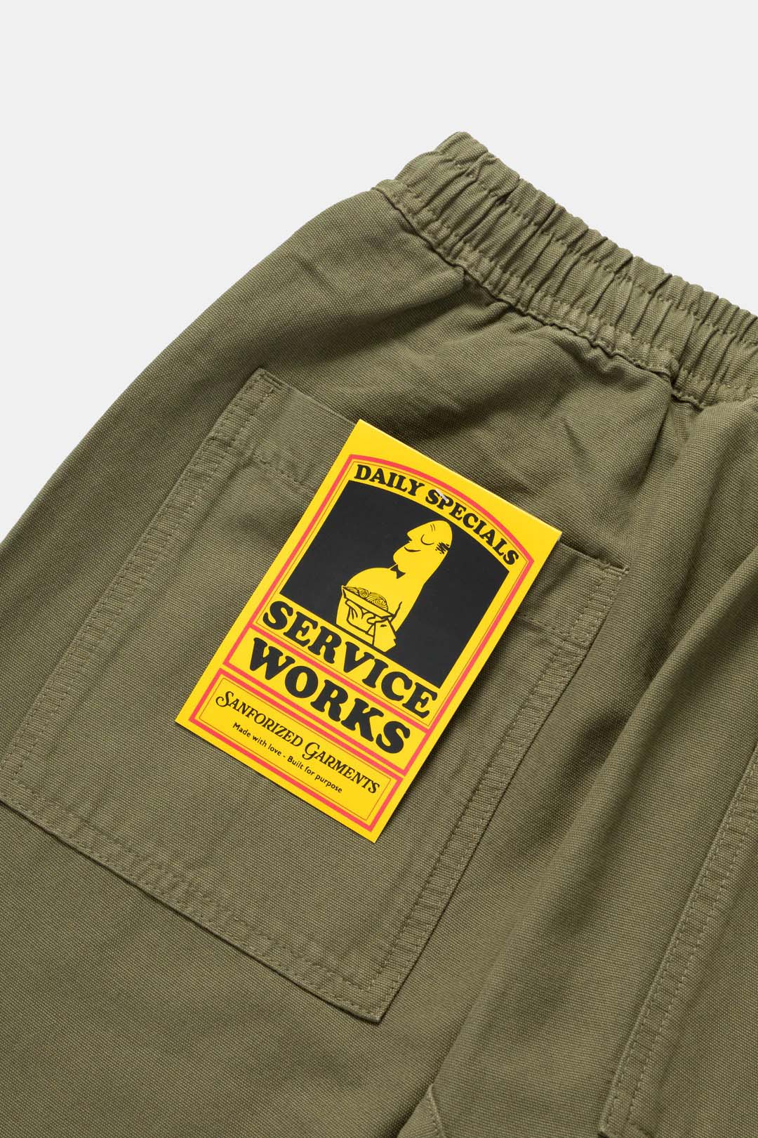 Classic Chef Pants - Olive - Image 4