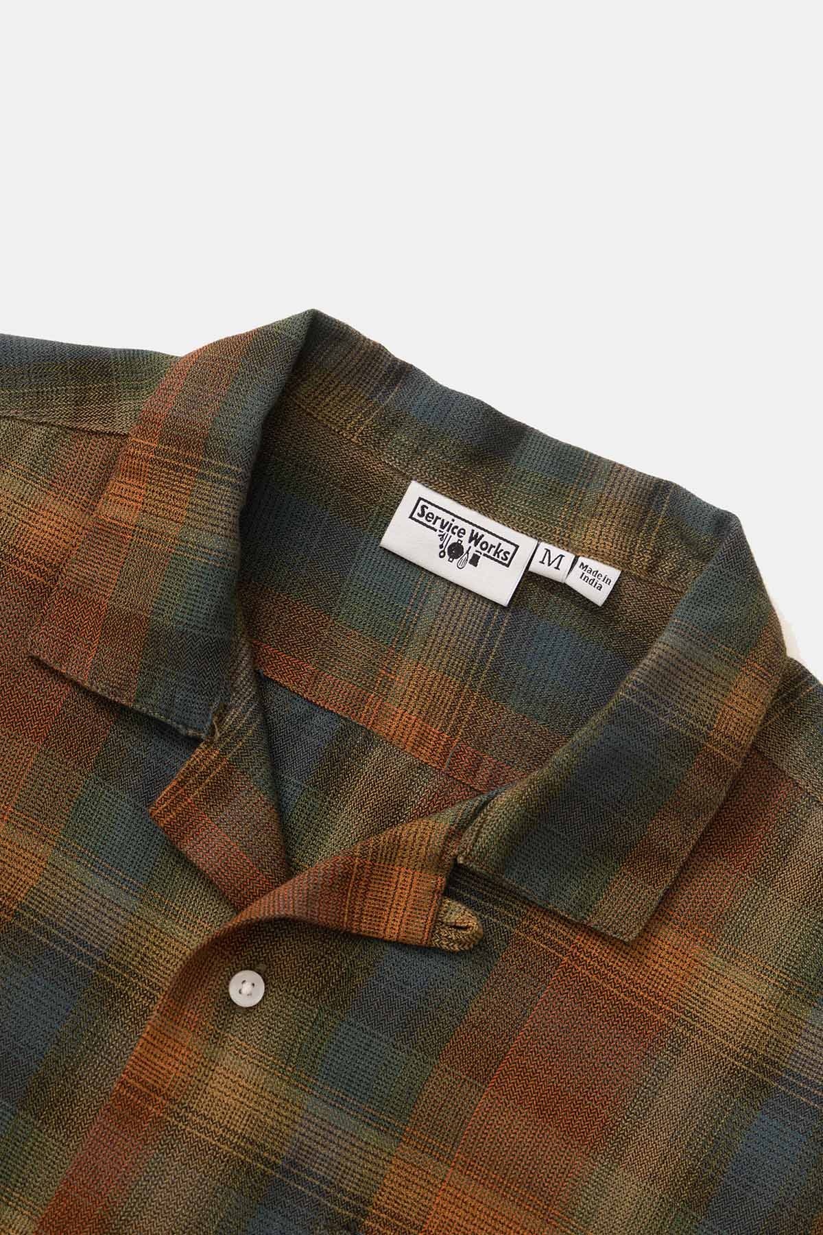 Plaid Resort S/S Shirt - Brown - Image 3