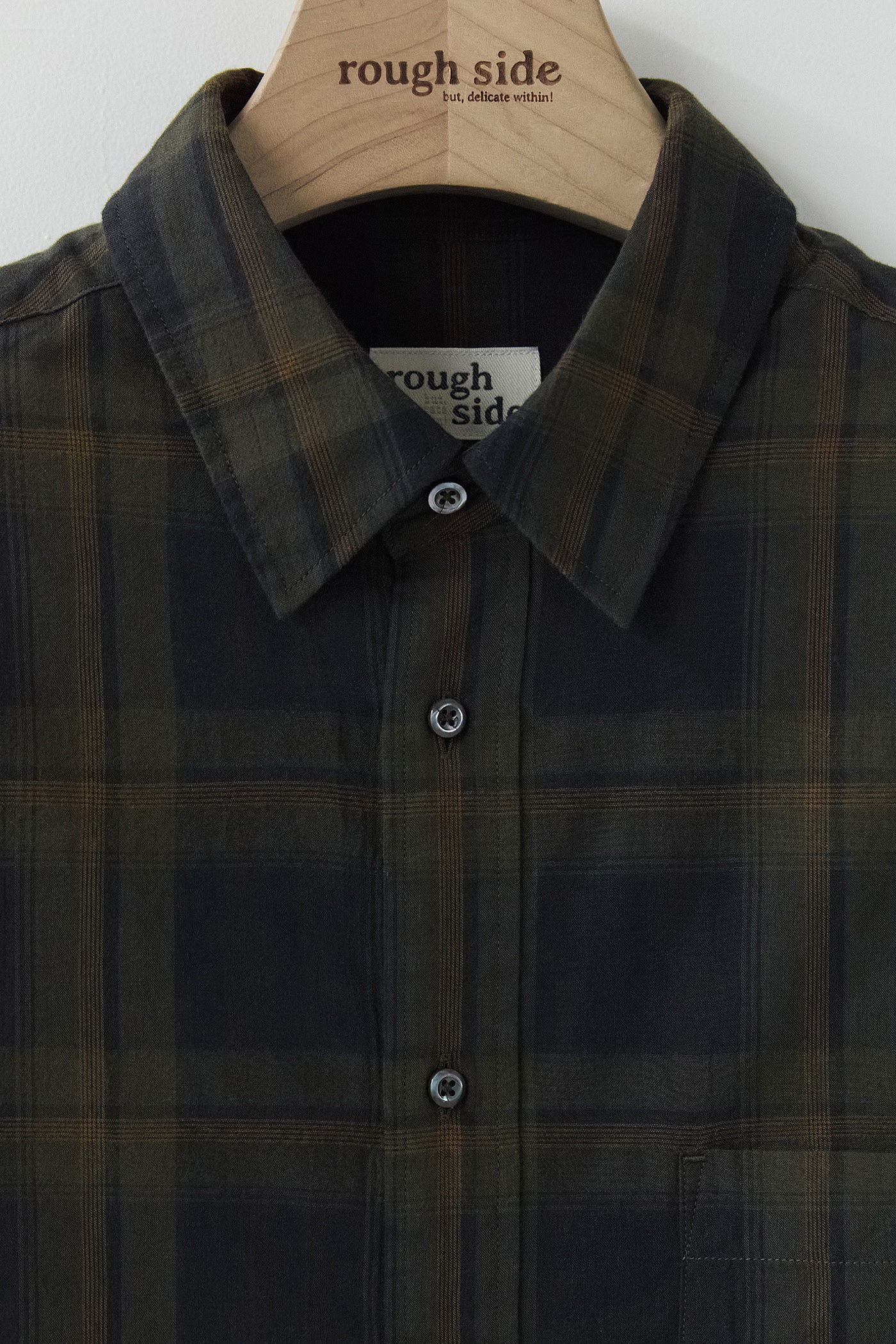 Primary Shirt - Dark Olive Plaid - Image 6