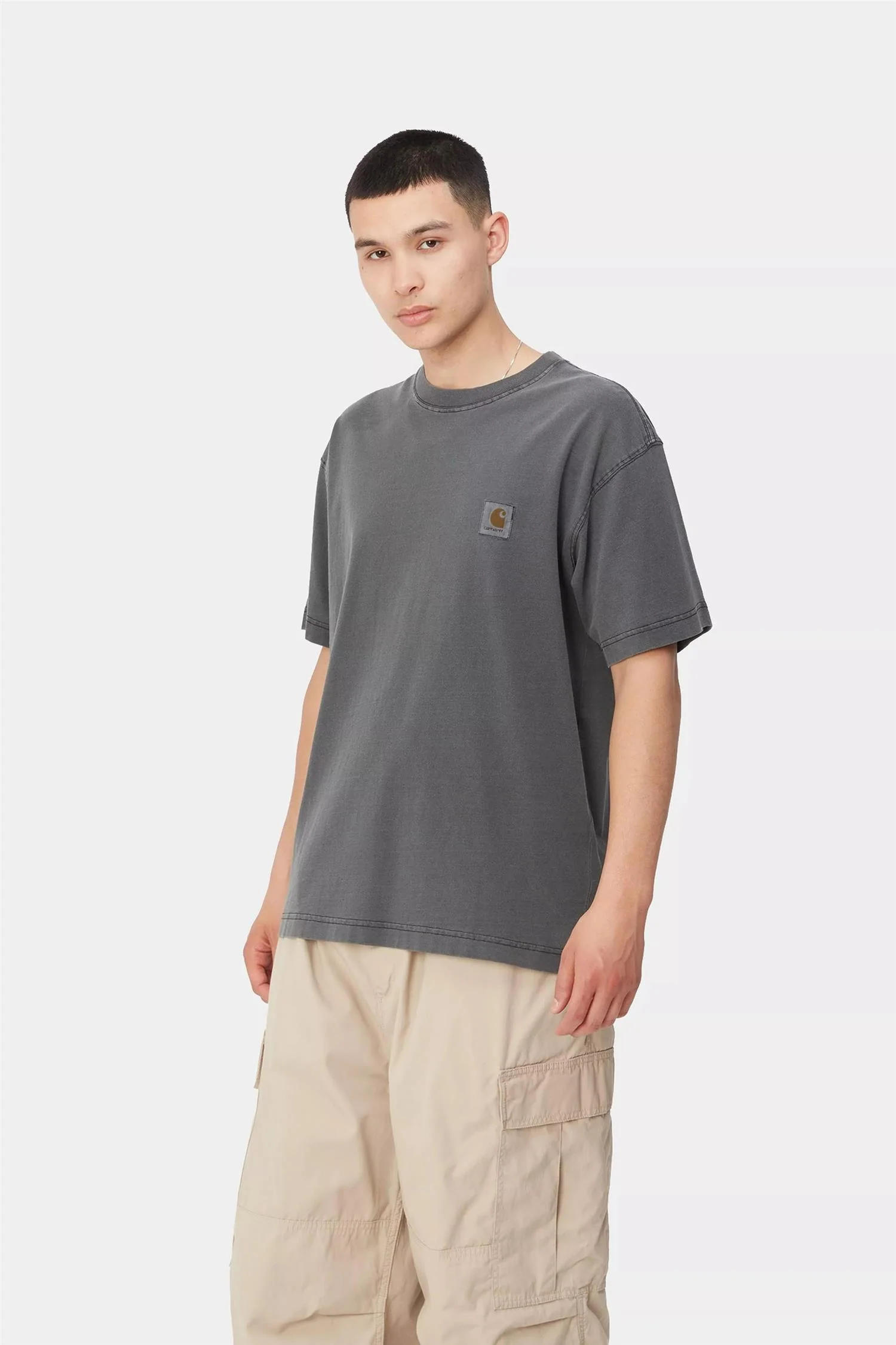 S/S Nelson T-Shirt - Black (garment dyed) - Image 3