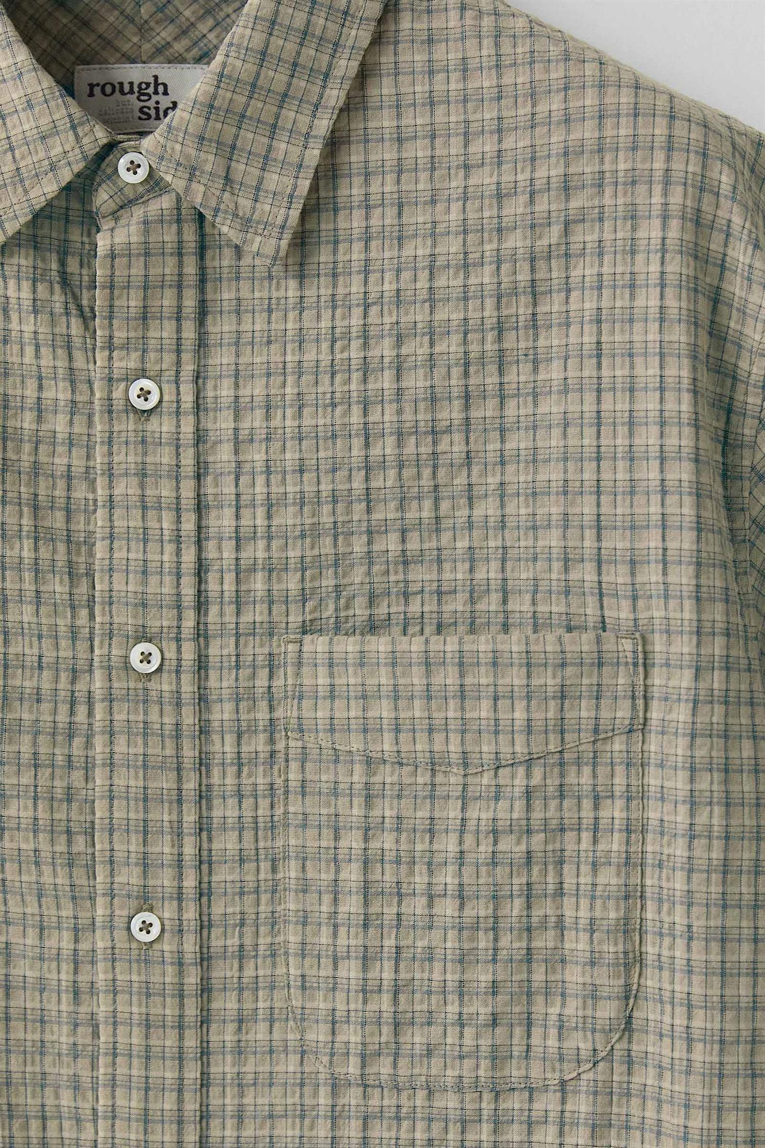 Essential Half Shirt - Mud Check - Image 7