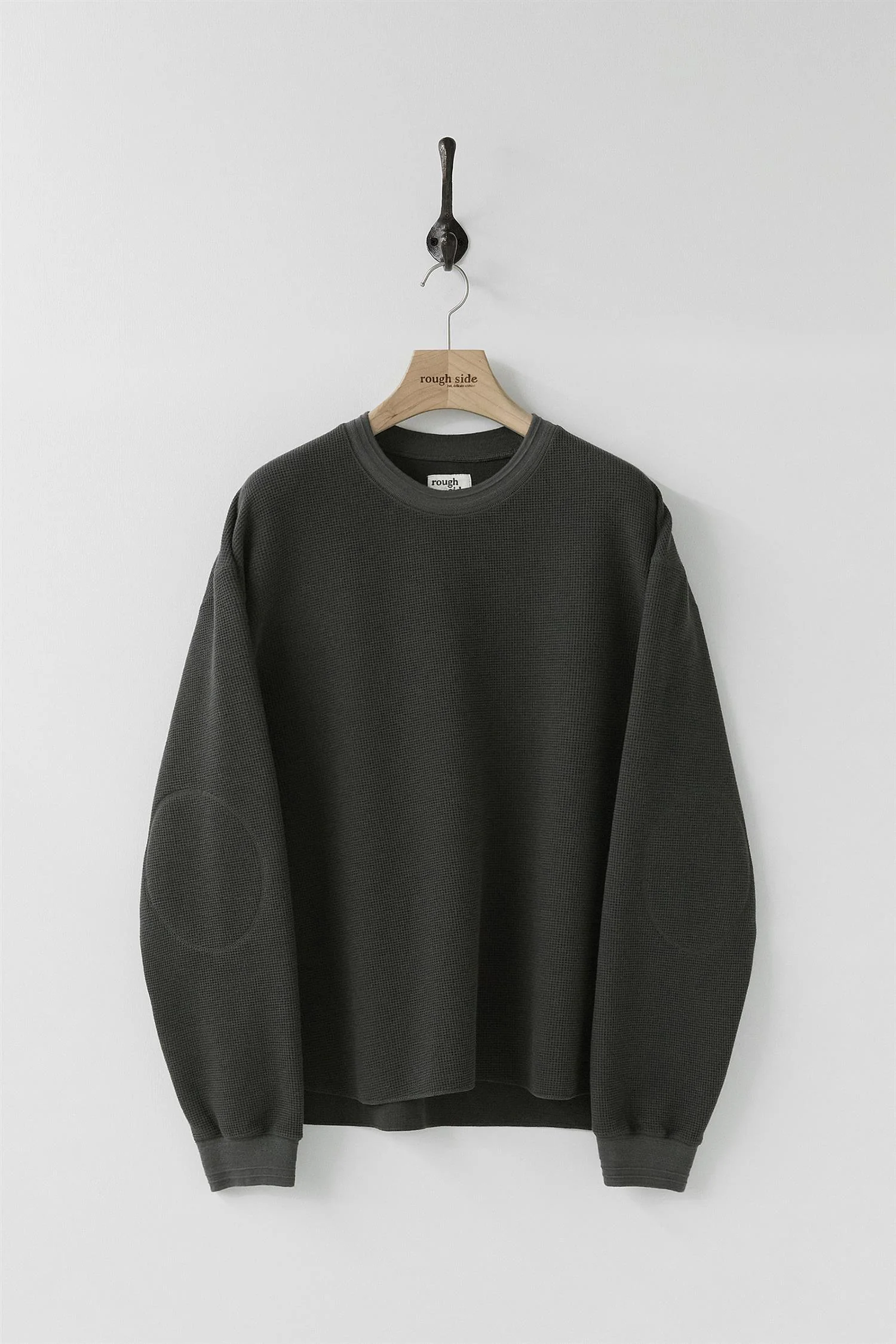 Waffle Long Sleeve - Charcoal - Image 2