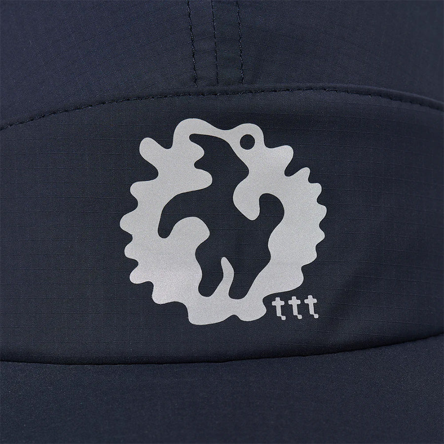 Clogged Bear Running Cap - Metallic Navy/Black - Image 2